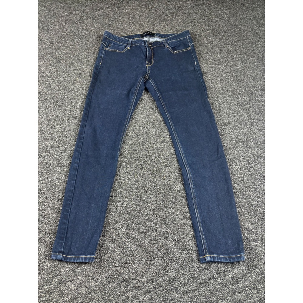 Hype Jeans Womens Size 13 Dark Wash Skinny Jeans Stretch Mid Rise Slim Fit‎
